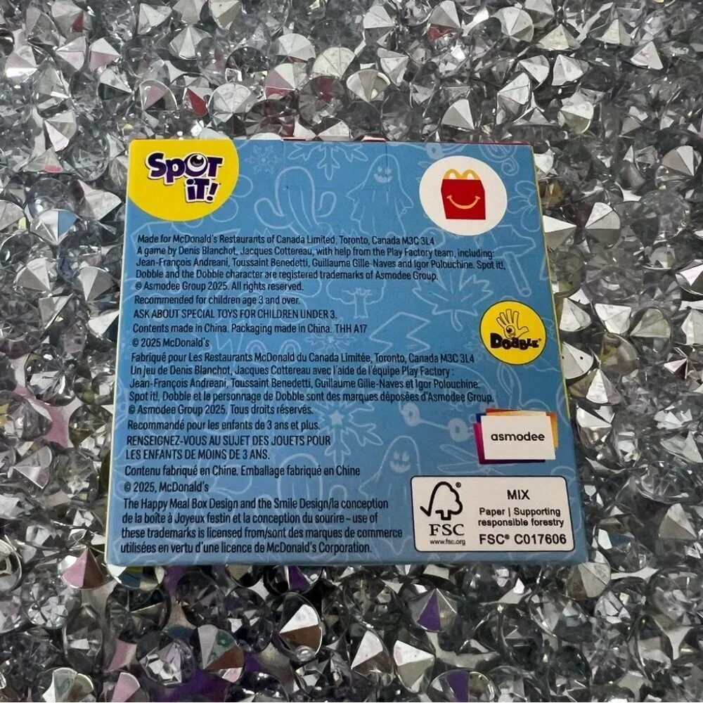 McDonald’s spot it Water Game for Kids - Yellow and Blue